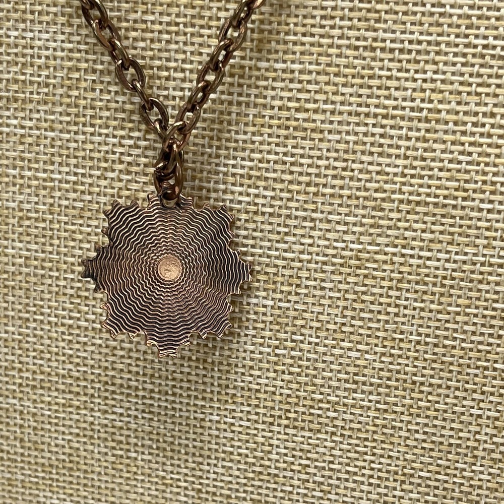 Vintage‎ Copper Necklace and Clip-on Earring Chain Metal Clusters - Picture 3 of 11